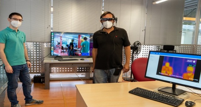 La UPCT proyecta unas gafas de visión térmica y una cámara que mide la distancia contra el COVID