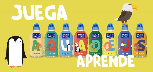 Aquadeus lanza una nueva línea de botellas infantiles para que los niños 