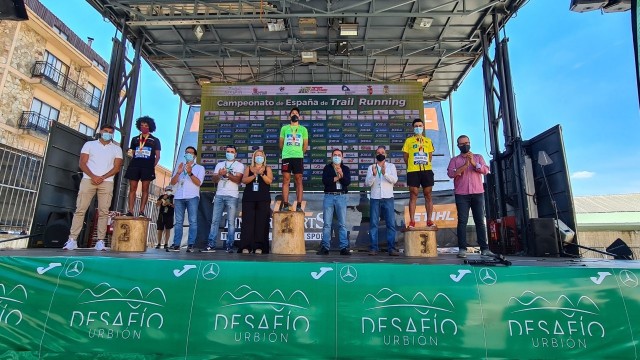 Malek, del Mobel Automenor, es subcampeón de España de trail running en Soria