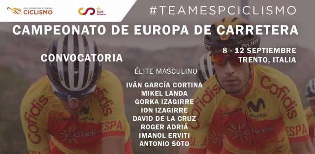 Landa encabeza la lista de España para el Europeo en ruta de Trento
