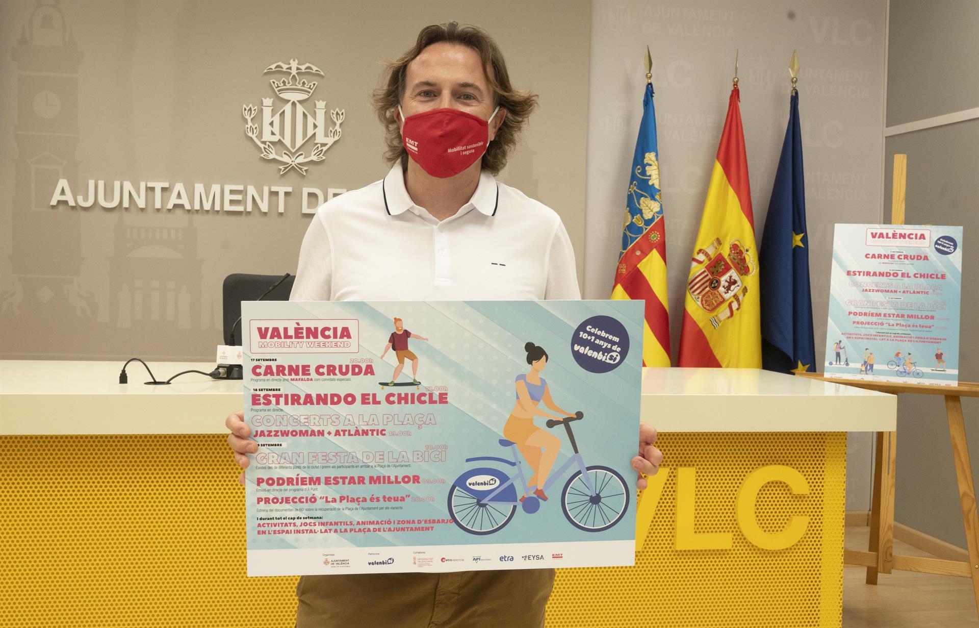 La Plaza del Ayuntamiento será el epicentro de la 'Semana de la Movilidad' a partir del 17 de septiembre