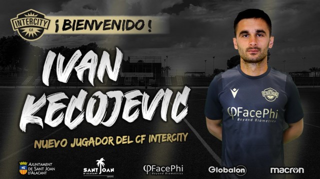 El Intercity refuerza su defensa con el montenegrino Iván Kecojevic 
