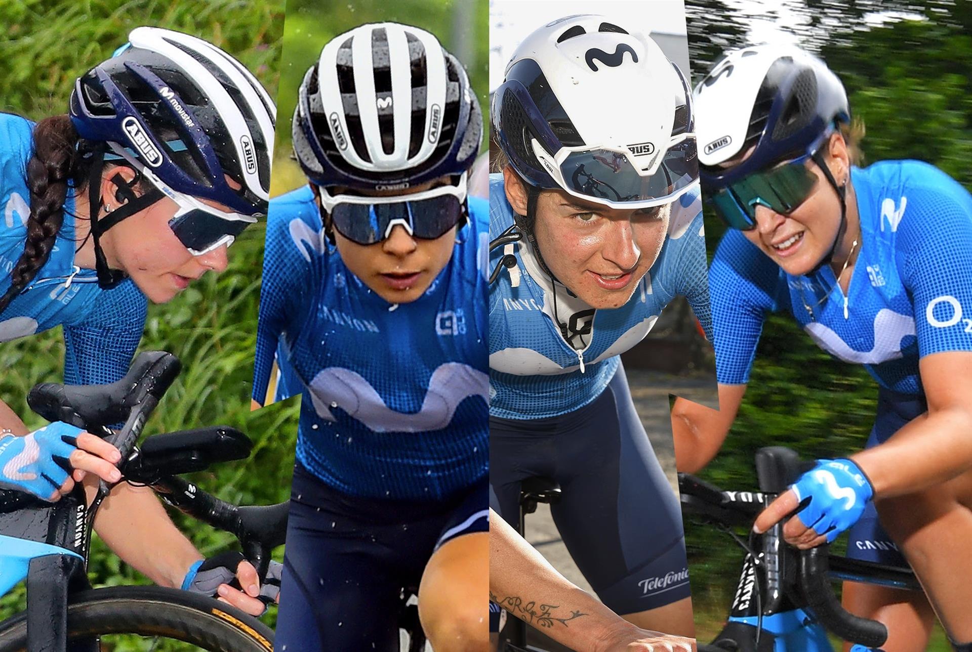 Sheyla Gutiérrez, Barbara Guarischi, Lourdes Oyarbide y Alicia González renuevan con el Movistar Team