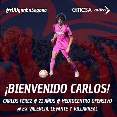 El Villarreal cede al centrocampista Carlos Pérez al Alzira
