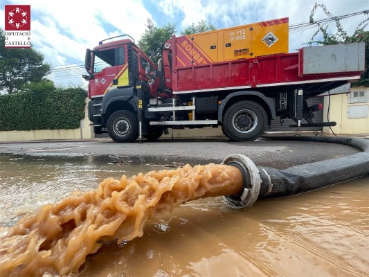 La lluvia deja 155 l/m2 en Benicàssim, el 30% de lo que llueve en todo el año