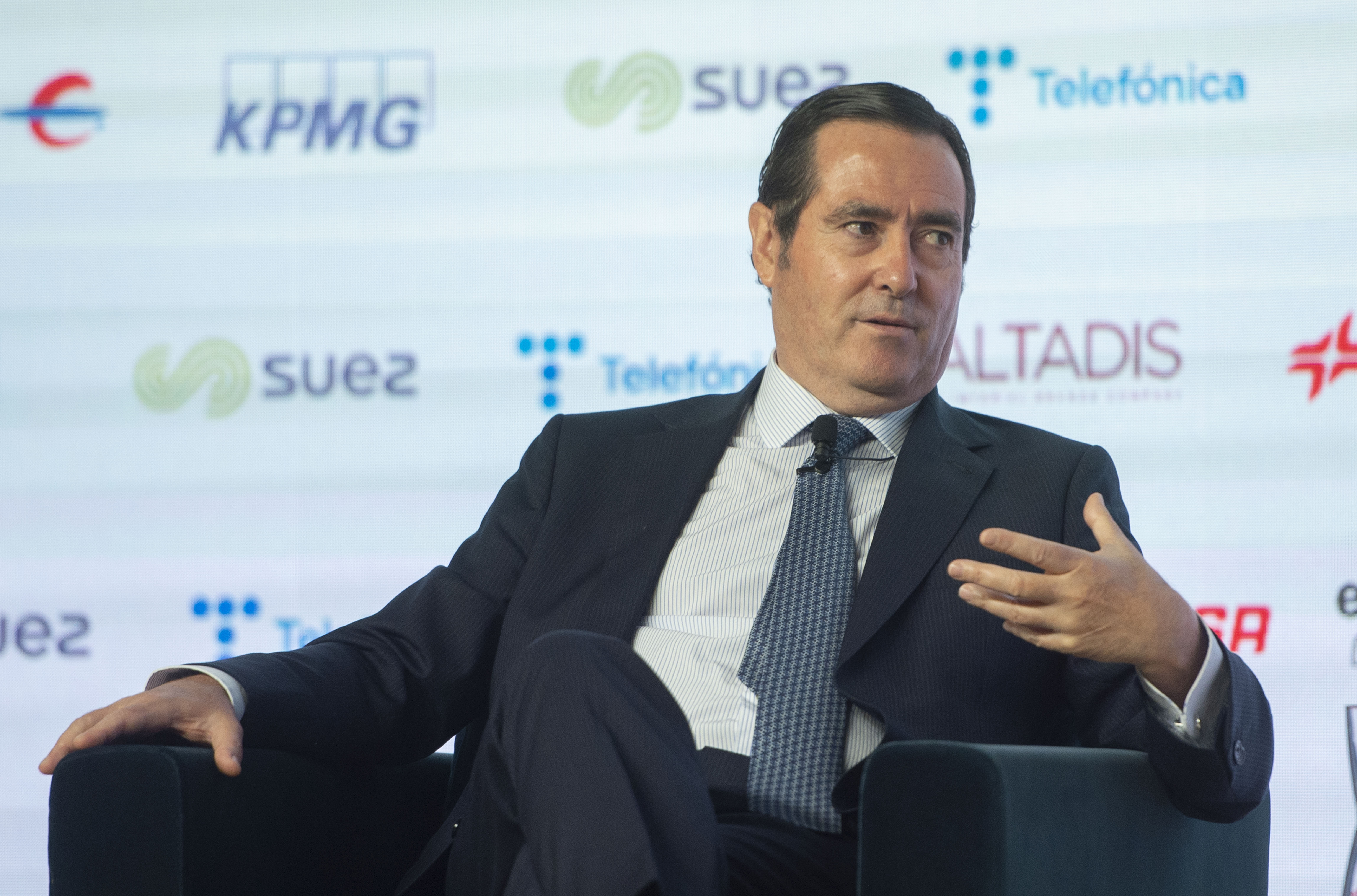 El presidente de la CEOE, Antonio Garamendi. Foto: ALBERTO ORTEGA/EP - 