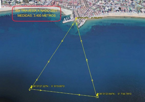 Más de 200 nadadores disputarán este domingo la travesía de Benidorm
