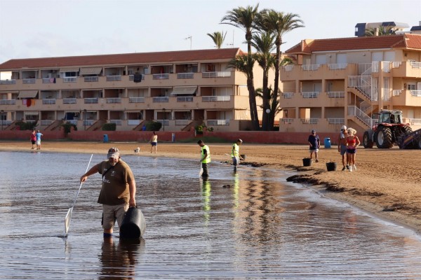 Más amenazas sobre el Mar Menor: nuevos episodios de anoxia y una DANA aún por llegar