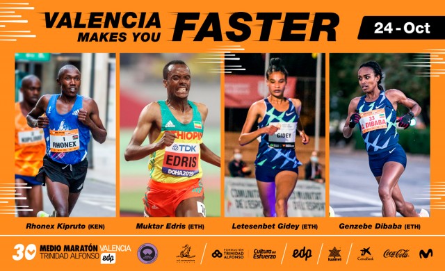 El medio maratón de Valencia pretende ser la carrera más rápida del año