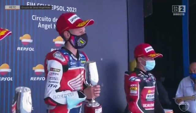 Máximo Martínez Quiles, de 13 años, lidera la European Talent Cup tras sus dos triunfos en Jerez