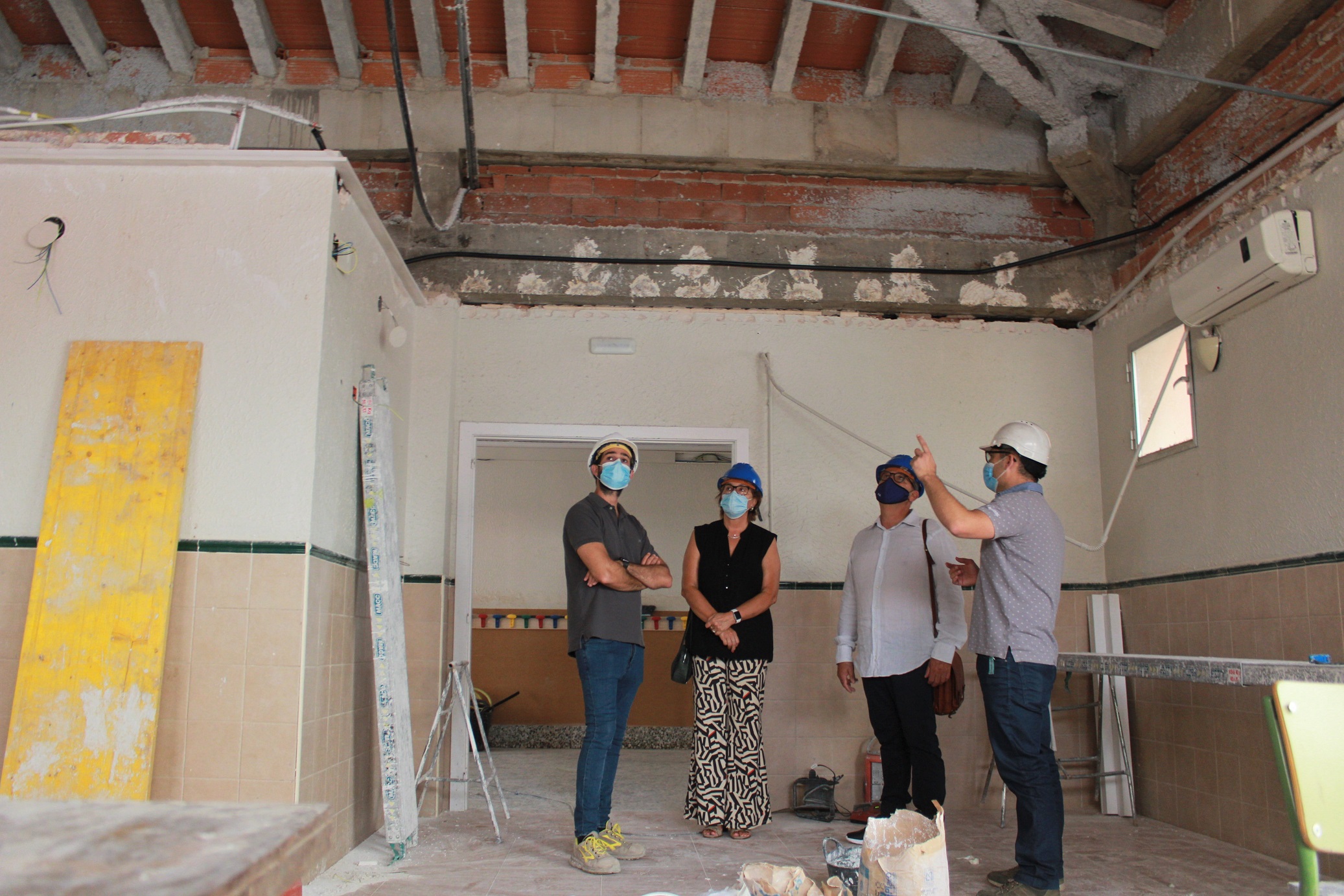 Burriana avanza con las obras de la Escuela Prícep Felip para iniciar el curso con el centro renovado