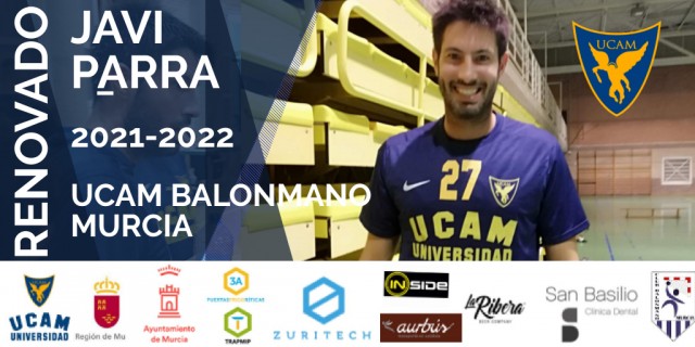 El UCAM Murcia sigue contando con el veterano extremo Javi Parra como referente del equipo