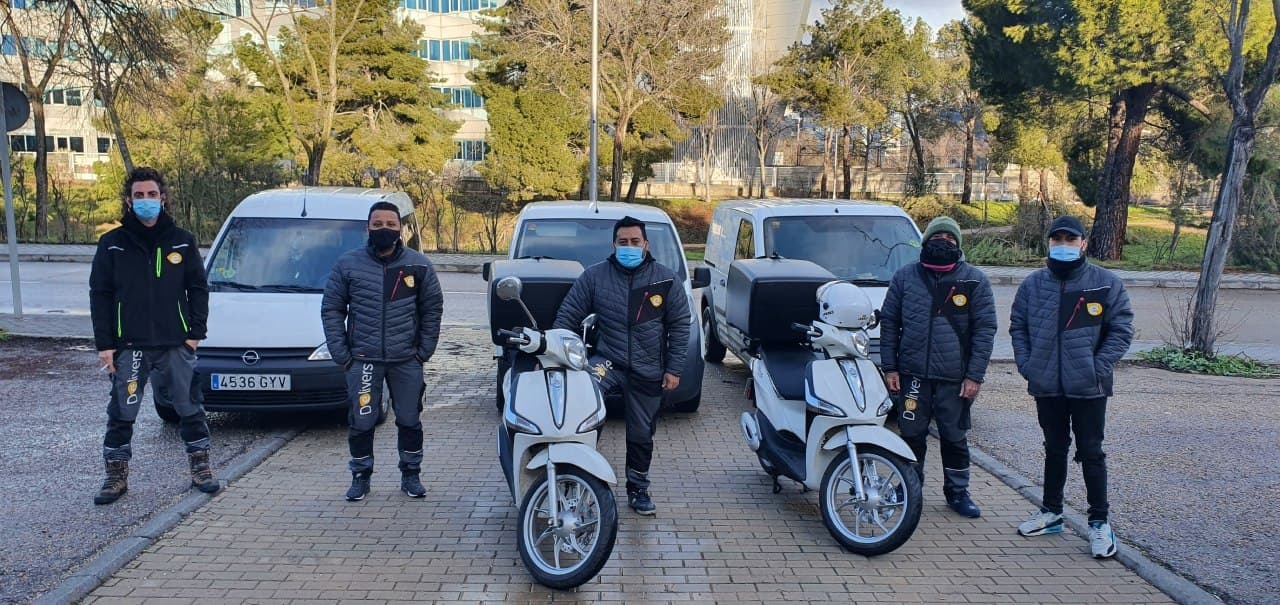 Repartidores de Deelivers. - 