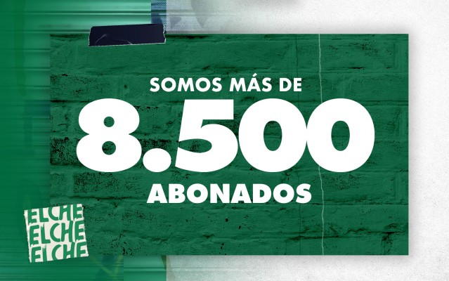 Un total de 8.500 aficionados del Elche han renovado su abono para el curso 2021/22