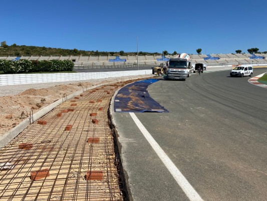 El Circuit Ricardo Tormo ultima las obras de la pista de cara al Gran Premio de la Comunitat Valenciana