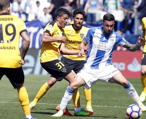 El Leganés domina a un Málaga sin ideas que perdonó casi al final