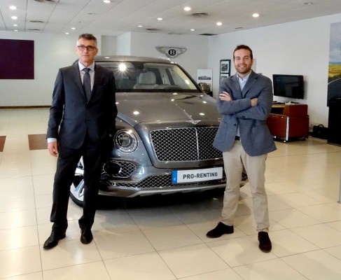 ProRenting, la compañía valenciana especialista en vehículos de gama alta, incorpora a su flota en propiedad un nuevo Bentley Bentayga W12