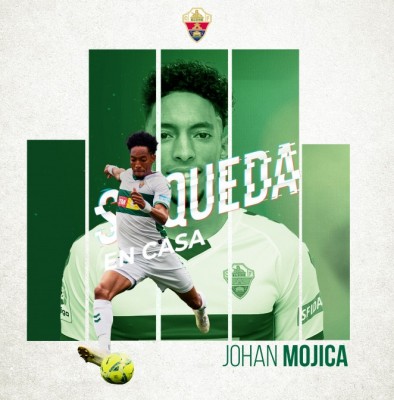 El Elche ficha al colombiano Mojica por las próximas tres temporadas
