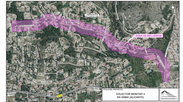 Xabia inicia las obras para conectar 900 viviendas sin alcantarillado al nuevo colector Montgó 3  