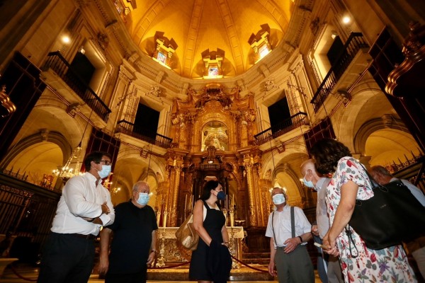 La Diputación se compromete a cooperar en la restauración de la Basílica de Santa María de Elche