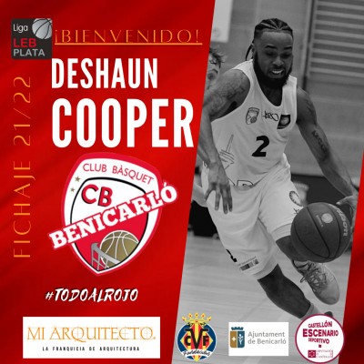 Deshaun Cooper llega al Mi Arquitecto C.B. Benicarló como 5º refuerzo