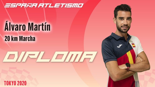 Álvaro Martín y Diego García, un diploma de 'oro' en los 20 kilómetros marcha
