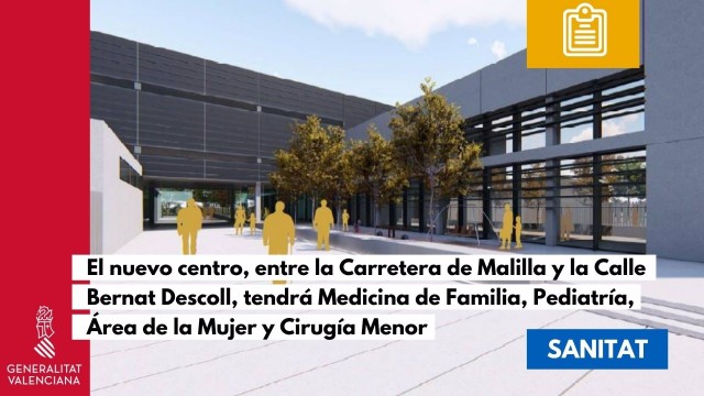 Sanidad licita la construcción del nuevo Centro de Salud del barrio de Malilla