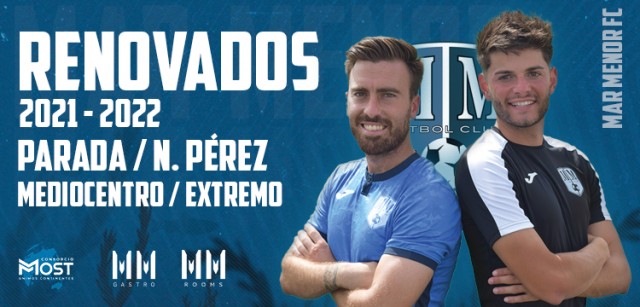 El Mar Menor FC renueva a sus capitanes José Parada y Nacho Pérez