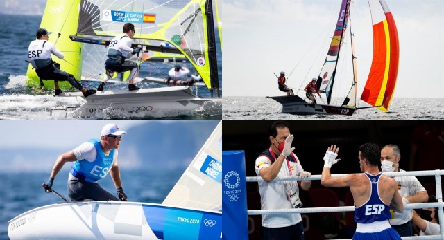 La vela, el piragüismo, el boxeo y el fútbol buscan aumentar el medallero español en Tokio