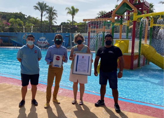 Terra Natura avala la calidad y seguridad de su parque acuático con un certificado de excelencia alemán
