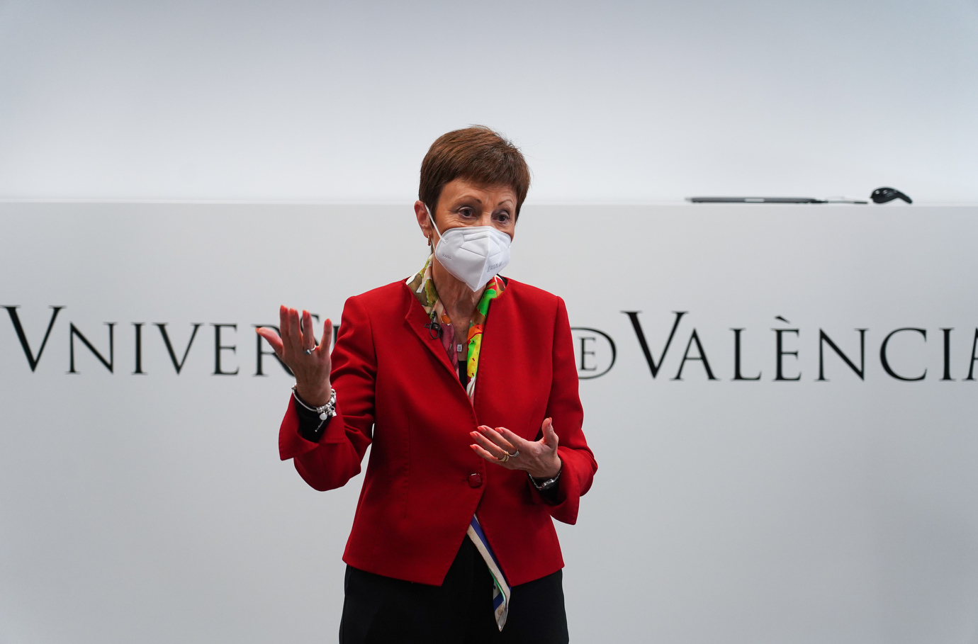 Imagen de archivo de Mavi Mestre, rectora de la Universitat de València (UV). Foto: EDUARDO MANZANA.  - 