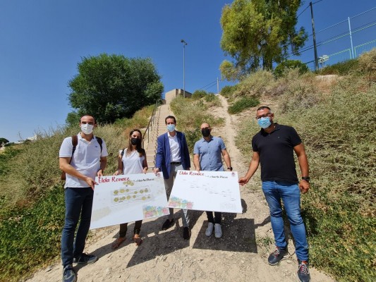 Elda mejorará la conexión peatonal del barrio de Huerta Nueva con los jardines del Vinalopó