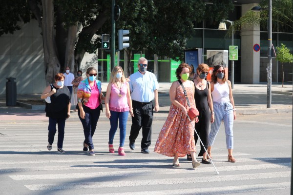 Los semáforos sonoros llegan al entorno de los hospitales Virgen de La Arrixaca, Reina Sofía y Morales Meseguer