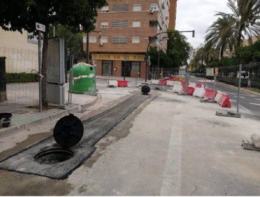 El Ciclo Integral del Agua finaliza en agosto las obras de saneamiento en las grandes avenidas