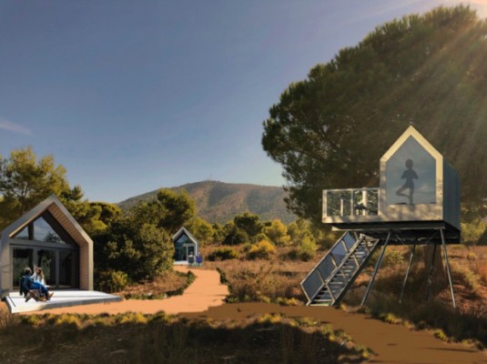 Proyectan un nuevo 'glamping' en l'Alfàs con 18 cabañas y una inversión de medio millón de euros