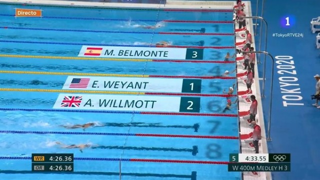Remontada titánica de Mireia Belmonte para meterse en la final