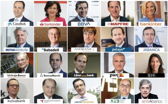 El Instituto de Coordenadas elabora el ‘Top 20’ de directivos más relevantes del sector financiero en España
