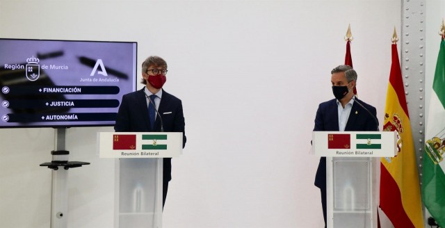 La Región y Andalucía unen fuerzas para exigir al Gobierno central la reforma del sistema de financiación