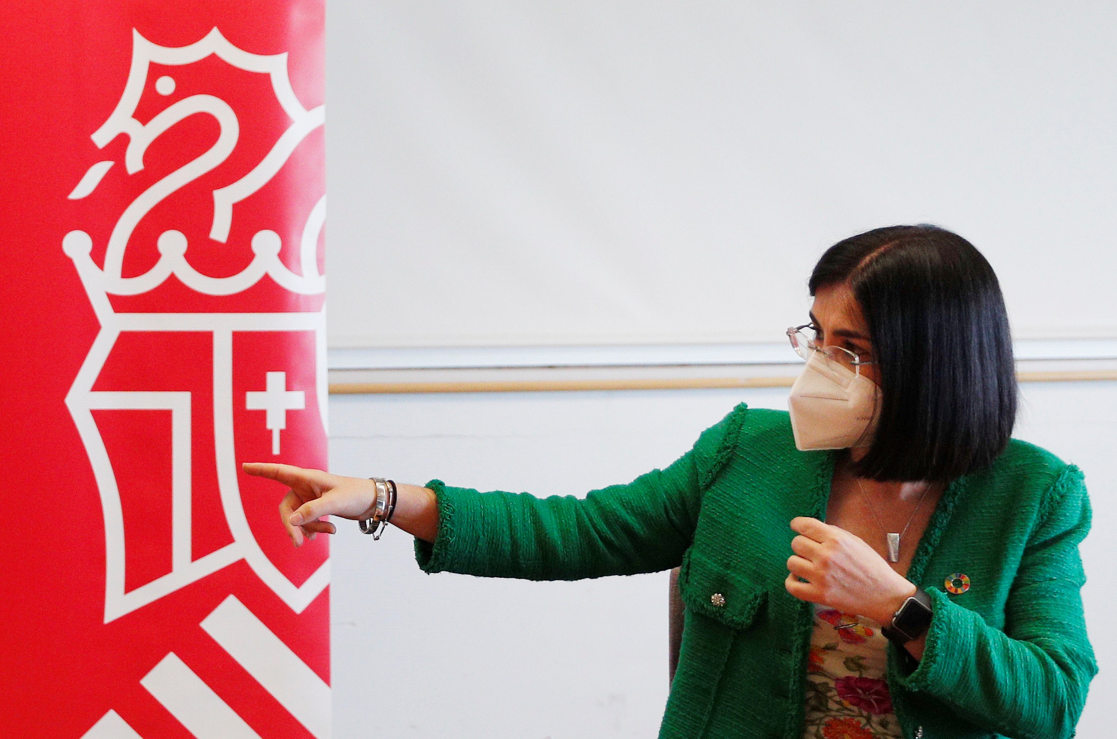 La ministra de Sanidad, Carolina Darias, en una visita a València. Foto: EFE/KAI FÖRSTERLING - 
