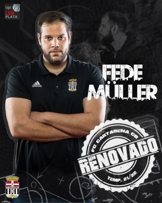 Fede Müller continúa en el FC Cartagena CB y será ayudante de Gustavo Aranzana