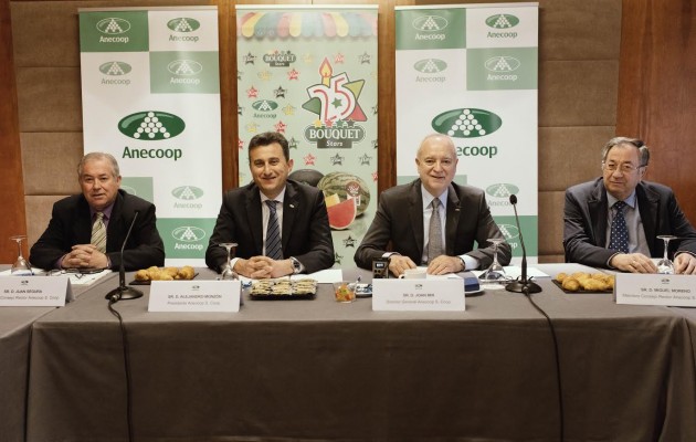 Anecoop incrementa un 10,7% su facturación hasta los 639 millones de euros