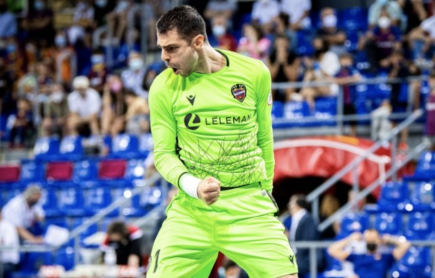 Fede, portero del Levante FS, candidato a mejor jugador de la LNFS