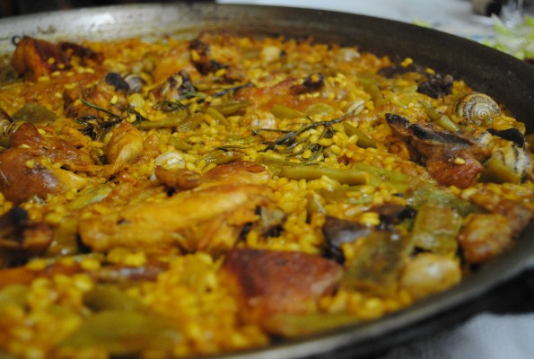 Paella de fetge de bou de Casa El Famós (Valencia)