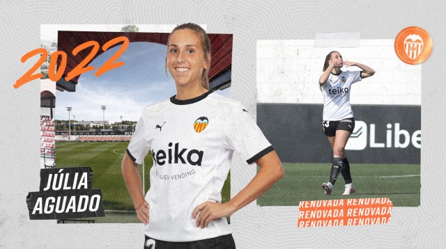 
Júlia Aguado renueva con el Valencia hasta 2022
