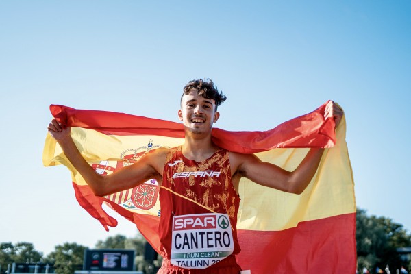 David Cantero, subcampeón de Europa
en la cuarta carrera de su vida al aire libre
