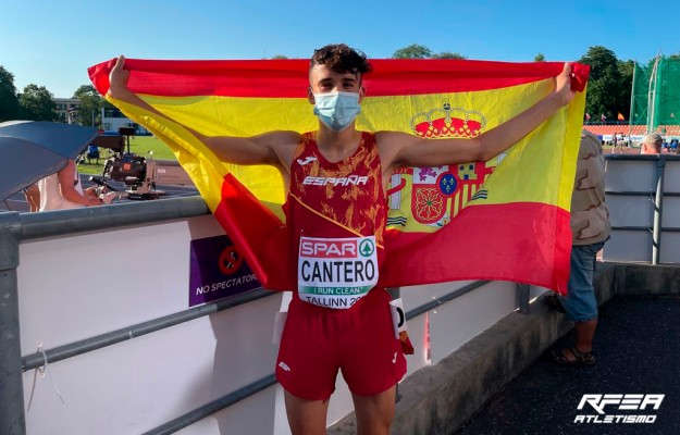 El valenciano David Cantero, subcampeón de Europa sub'20 de 5.000 metros