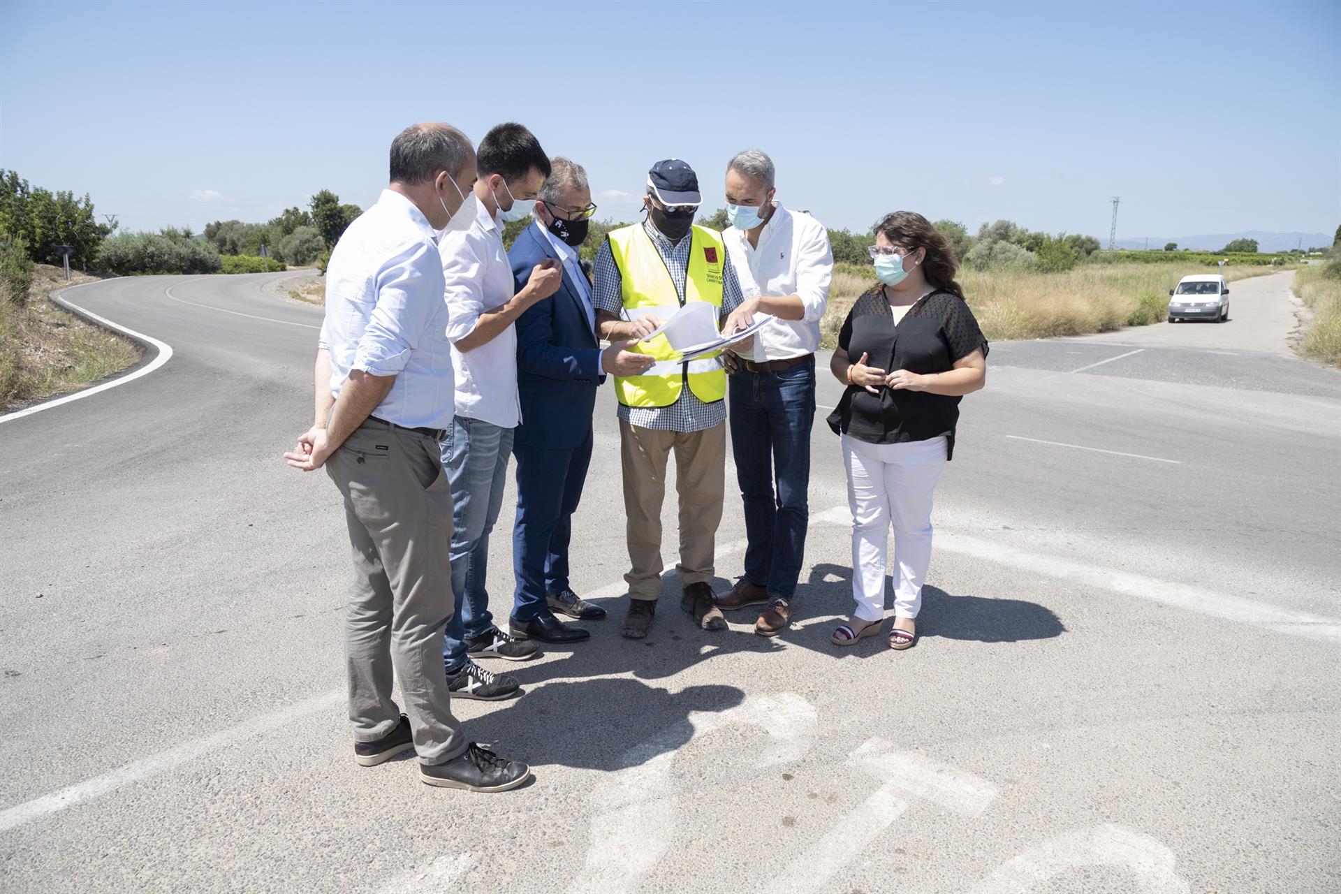 Diputación invierte 220.000 euros en mejorar la seguridad de la CV-101 entre Vinaròs y Alcanar