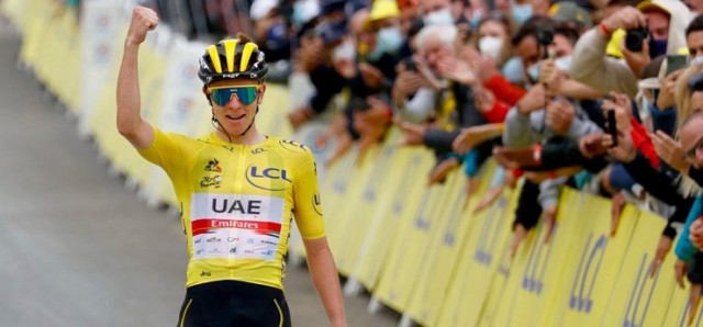 Pogacar no da concesiones y se impone de amarillo en Luz Ardiden