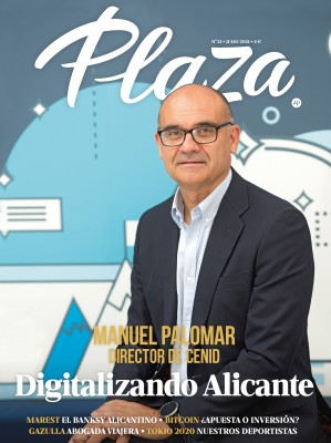 Manuel Palomar, director de Cenid, portada de la revista Plaza de julio