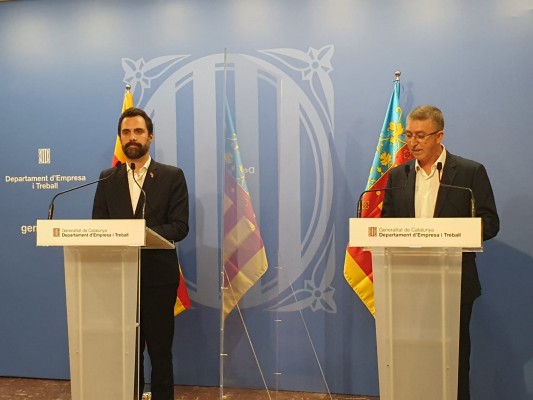 La Comunitat Valenciana y Cataluña estudiarán presentar juntas proyectos a los fondos UE
